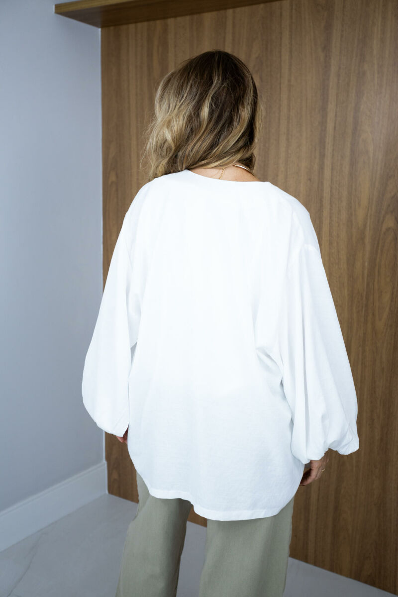 Imagem de Kimono Isadora em Viscolinho - Branco - Leveza, Estilo e Versatilidade para Todas as Ocasiões